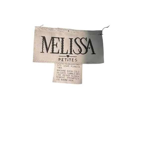 Melissa Petites size Large jacket skirt 1piece set black w/gold accent buttons  - Picture 6 of 9